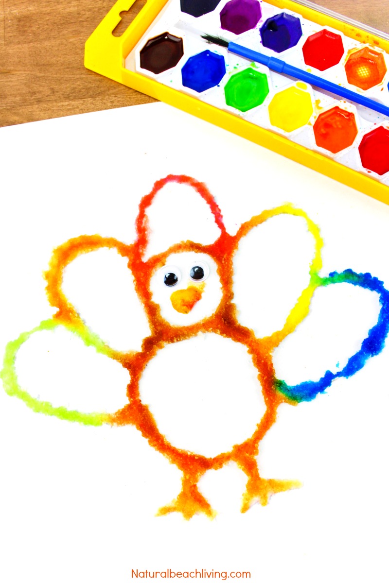 How To Make The Best Thanksgiving Turkey Salt Painting Natural Beach Living