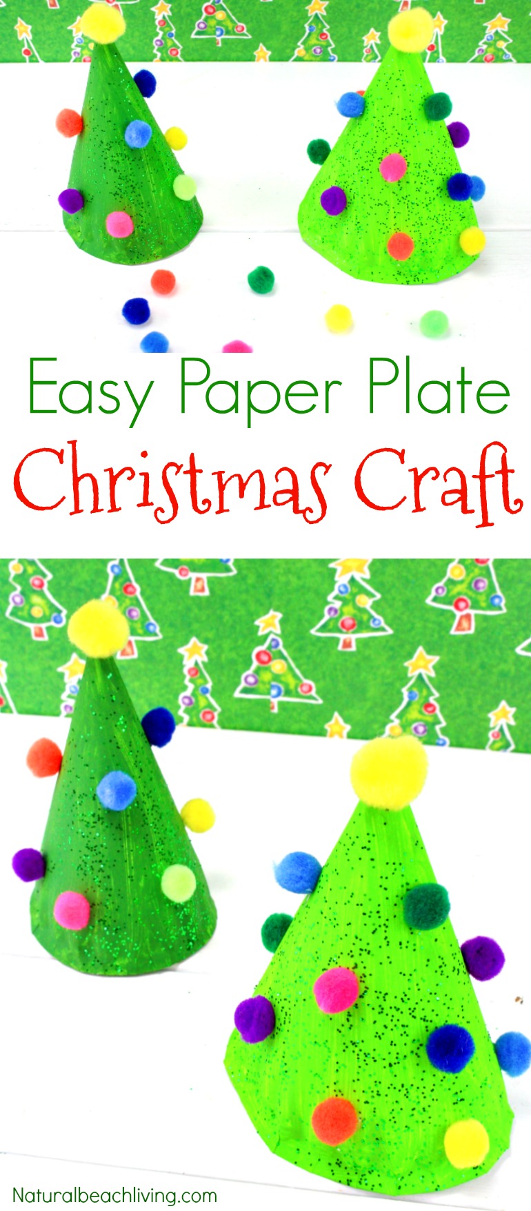 Easy Paper Plate Christmas Crafts for Preschoolers  Natural Beach Living