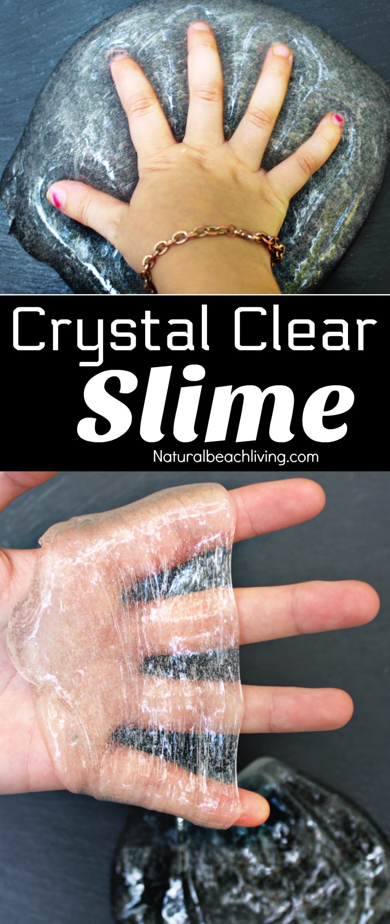 Clear Slime Recipe and lots of fun ways to enhance it with amazing clear slime recipe ideas. You'll see How to Make Clear Slime with no fails. These slime recipes are the best! Slime recipe with Contact Solution, Crystal Clear Slime and The most Amazing Gingerbread Slime