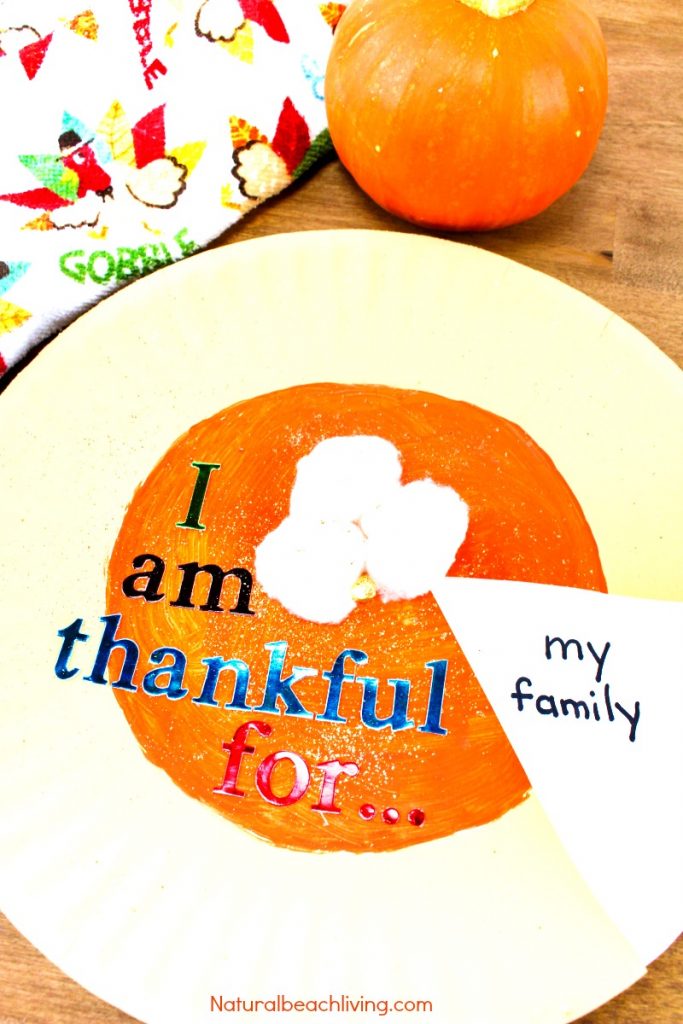 Best Easy to Make I Am Thankful Craft for Kids, Thanksgiving Thankful Craft idea. This Pumpkin Pie Paper plate craft is perfect for Thanksgiving. Practice gratitude this Thanksgiving with thankful crafts. #Thanksgiving #Thanksgivingcrafts #Thankful