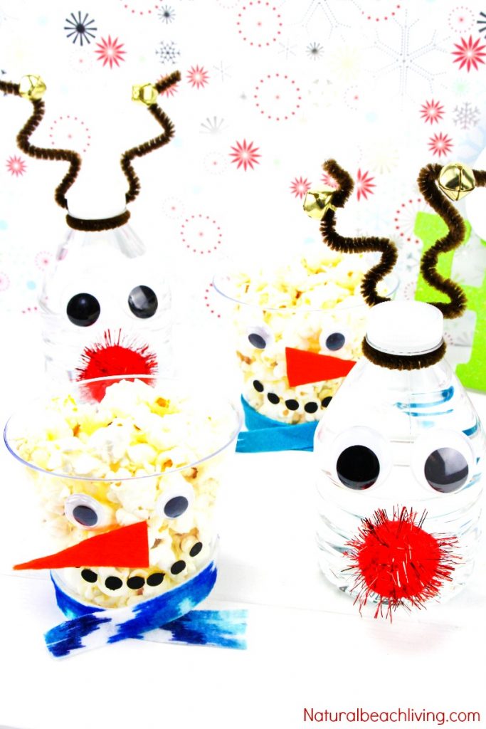 Christmas snacks, Christmas snack ideas, Christmas party snacks, Fun Christmas Snacks Kids, Rudolph and Snowman Snack Crafts, These Rudolph and Snowman Snack Crafts and ideas are so much fun. These also make the perfect Christmas party snacks so have fun and get creating this holiday season. The kids will love it #Christmas #Christmassnacks #snacksforkids #snowman #rudolph