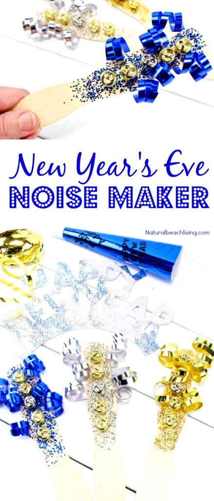 Easy New Years Eve DIY Noise Maker, How to Make DIY Spirit Noisemakers, homemade DIY noisemakers to make your New Year’s Party awesome, New Year's Eve DIY Noise Makers for kids, homemade loud noise makers, #Newyearsevecraft #noisemakers #Newyearseveparty