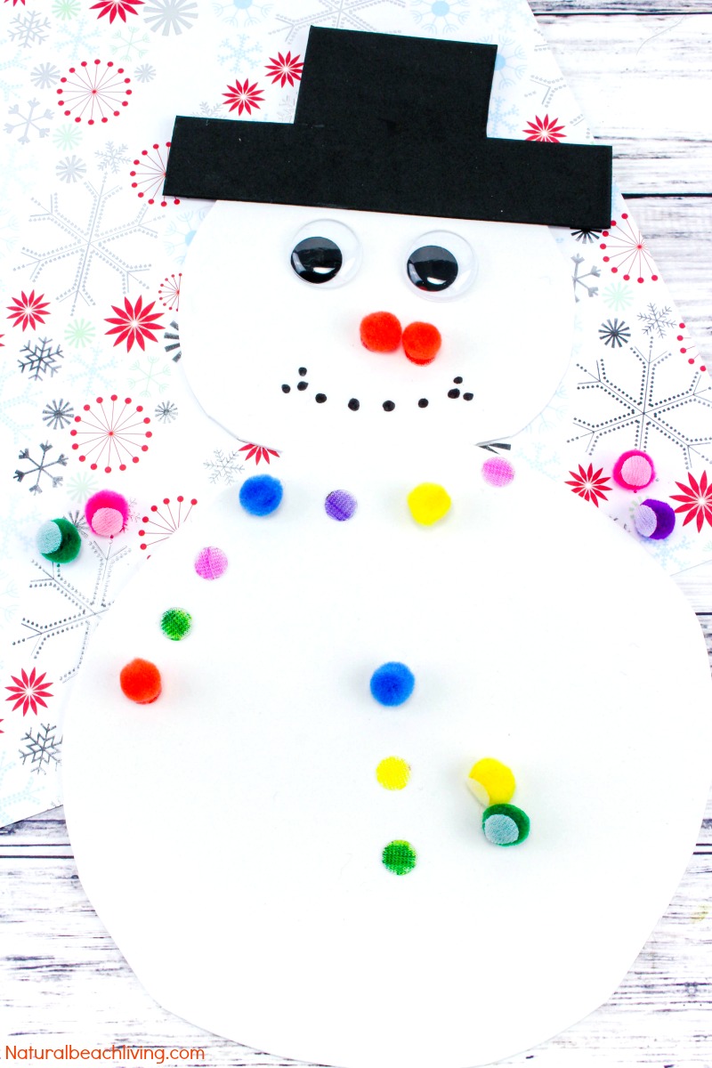 Snowman Color Matching Activity for Preschool & Toddlers
