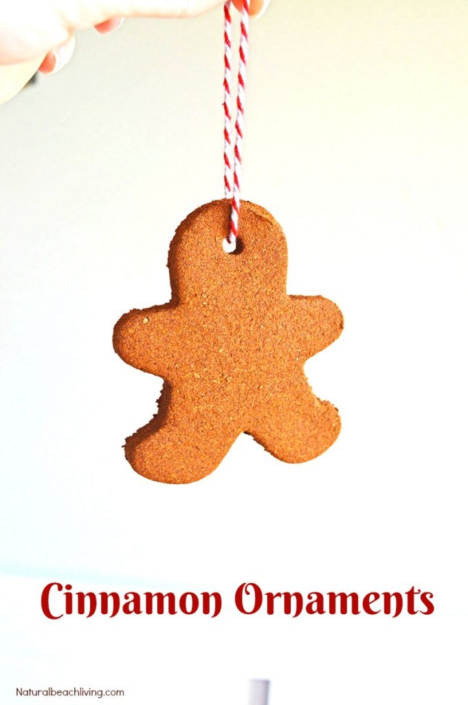 The Best Applesauce Cinnamon Ornaments Kids Can Make, Easy Handmade Christmas Ornaments, Scented Christmas ornaments, Kid Made Ornaments for Christmas, Gingerbread Man Ornaments #Christmasornaments #christmascrafts
