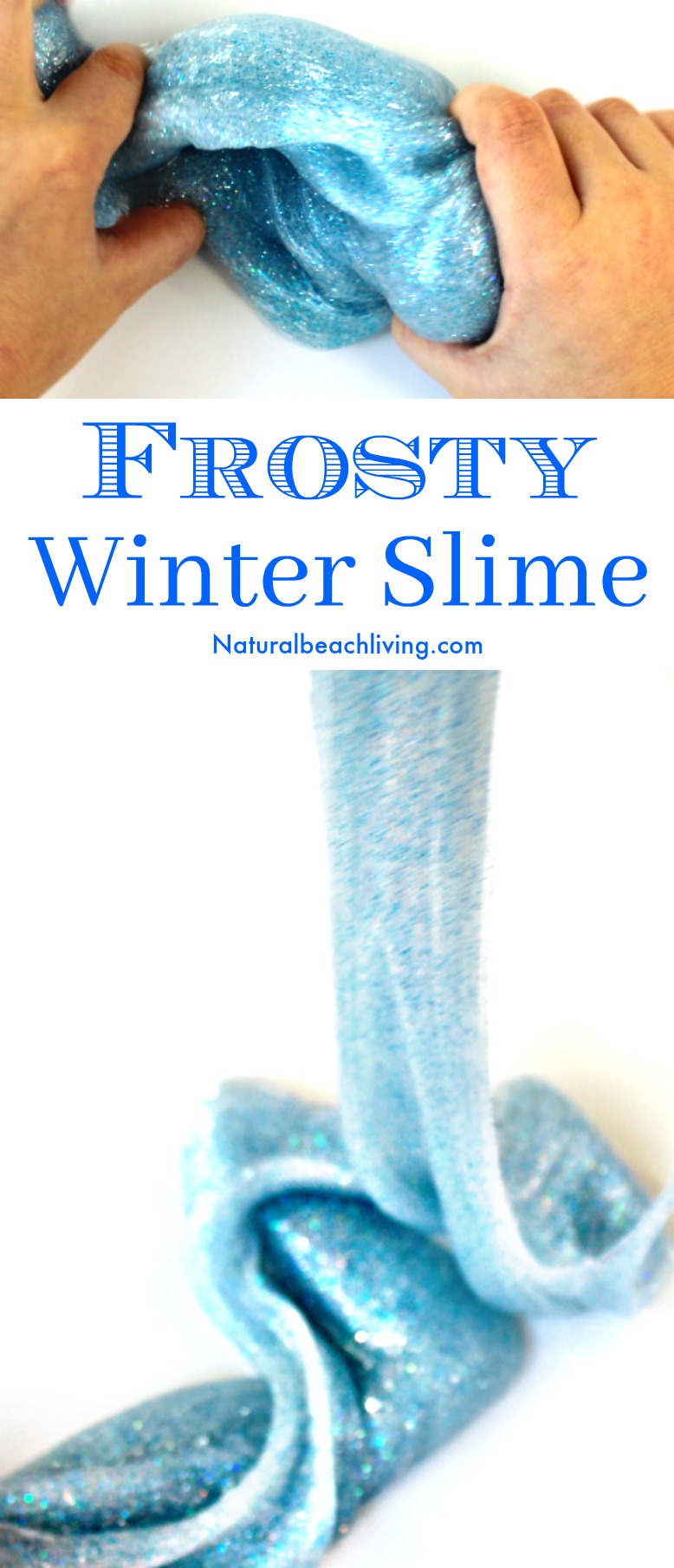 Make Easy Frosty Winter Slime Recipe for Kids