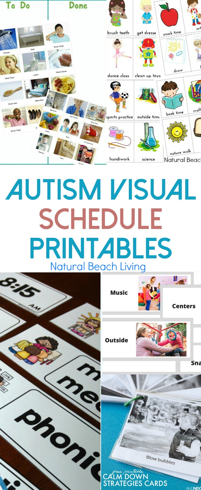 10 Free Autism Visual Schedule Printables To Try Right Now Natural Beach Living