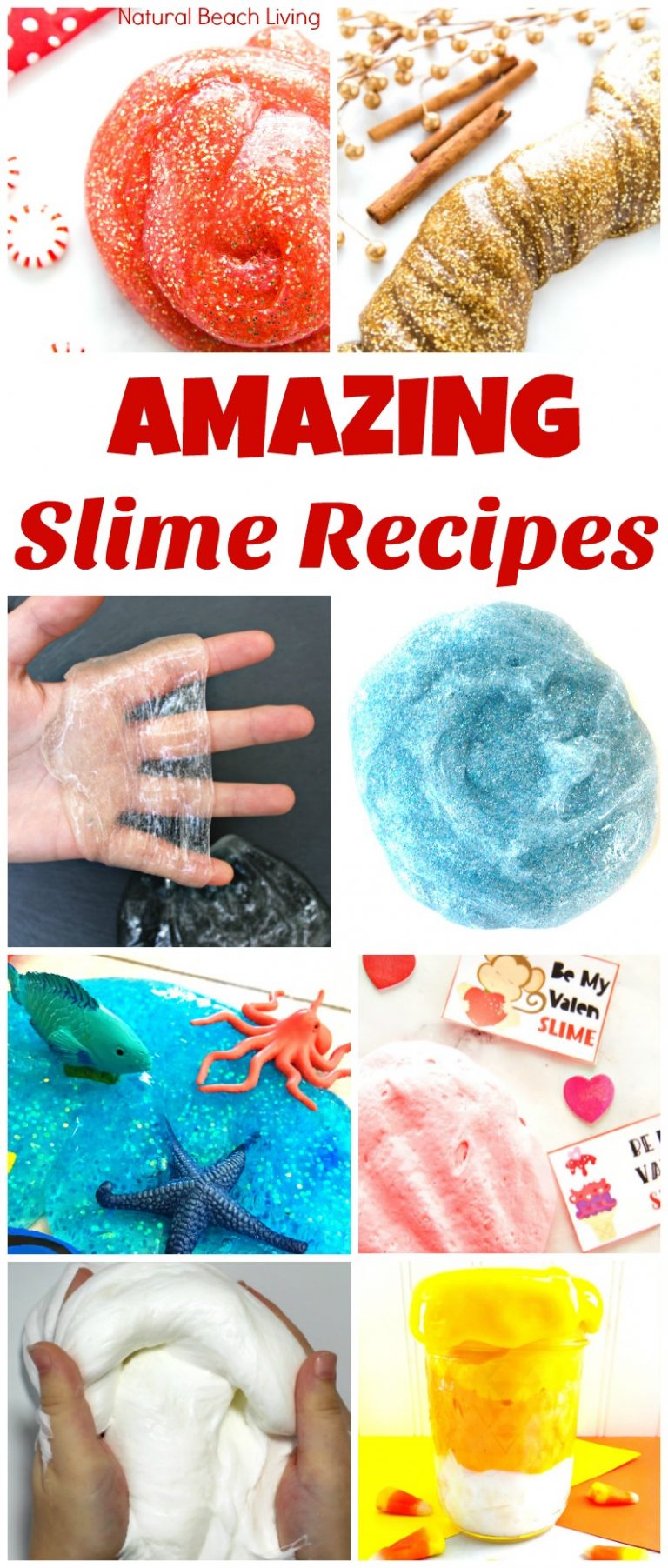 How to Make Easy Clear Slime Recipe Best Clear Slime Natural Beach