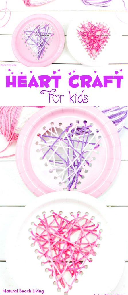 Yarn Paper Plate Heart Craft and Beginner Sewing for Preschool and Kindergarten, paper plate yarn hearts, paper plate sewing, Easy Beginner Sewing for Kids , Threaded Heart Paper Plate Craft for Valentines Day, paper plate heart craft, paper plate weaving lesson, Weaving for Preschool and Kindergarten, Heart Crafts for Kids, Montessori Activities, Waldorf Homeschool, #Valentinesday #Valentinecraft #preschoolcrafts #Montessori #waldorf 
