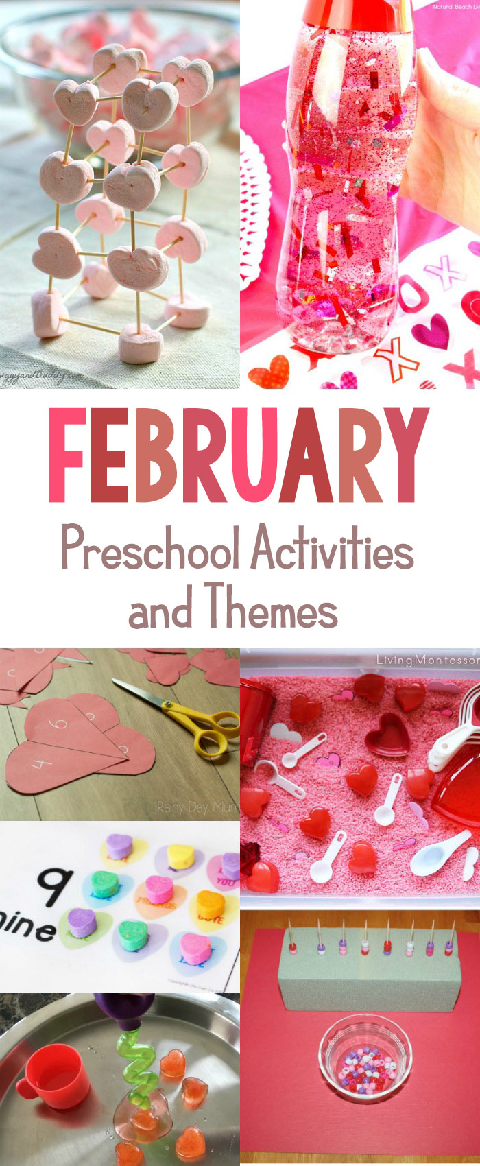 30+ February Preschool Activities and Themes for Preschool