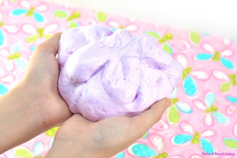 Make Super Fluffy Slime Recipe With Contact Solution Natural Beach Living