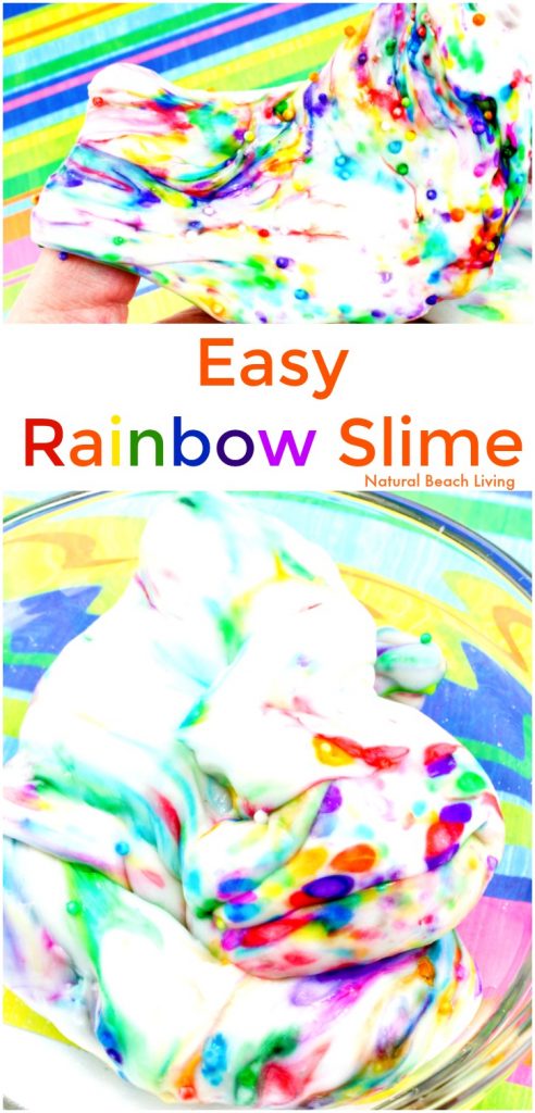 How to Make The Best Rainbow Slime Recipe, Homemade Rainbow Slime, Rainbow Slime Recipe for kids, DIY Slime Recipe, How to Make Slime Recipe with Contact Solution, This slime recipe is so easy to make and turns out perfect. Elmer's glue slime, saline solution slime recipe, Great for fine motor activities and sensory play, Jiggly Slime Recipe, Spring Activities for Kids, Easy Slime Recipe, THE BEST DIY SLIME RECIPES