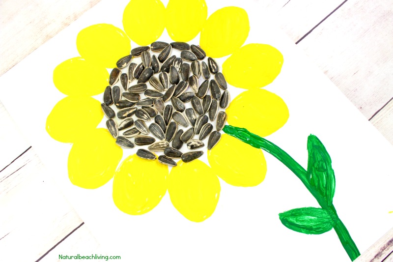 Easy Sunflower Art for Kids - Sunflower Craft Ideas - Natural Beach Living