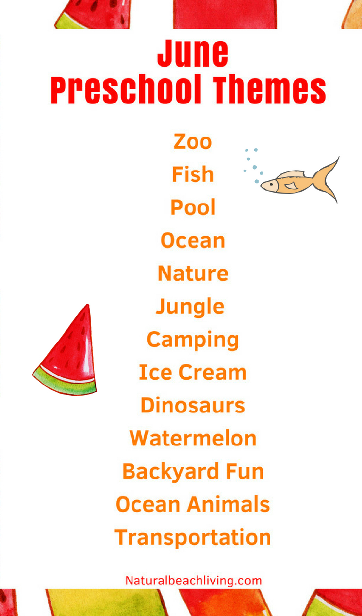 June Preschool Themes with Lesson Plans and Activities, Over 30 Ideas and Activities for Summer Preschool Themes, lesson plans and activities for homeschool, summer camp, daycare or summer fun at home. These June themes are perfect for preschoolers through early elementary. Ocean Activities for Kids, Summer Activities for Kids, Summer Lesson Plans for Preschool and Kindergarten