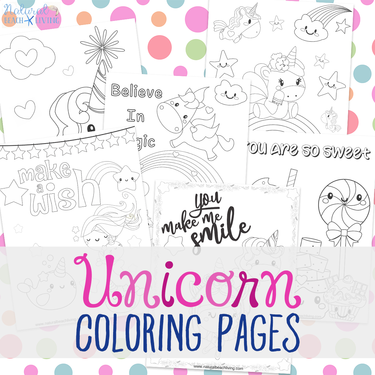 Free Unicorn Coloring Pages, Unicorn Preschool Theme Activities ...