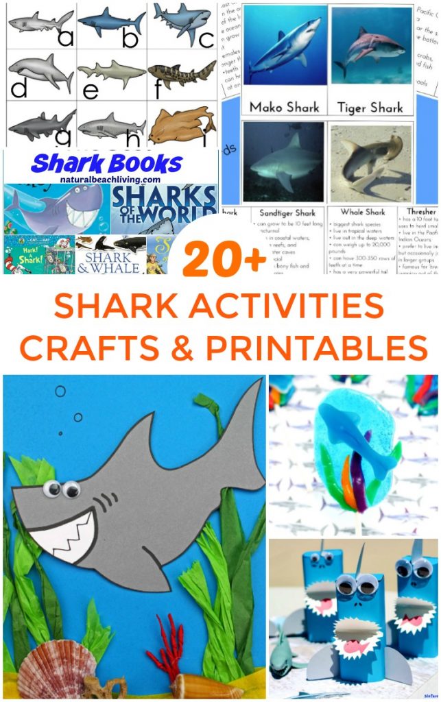 This is the place for Shark Week Activities for Kids and Shark Printables for Kids, Lots of Shark Week Crafts, Plus, Shark Science and Shark Themed Preschool ideas 