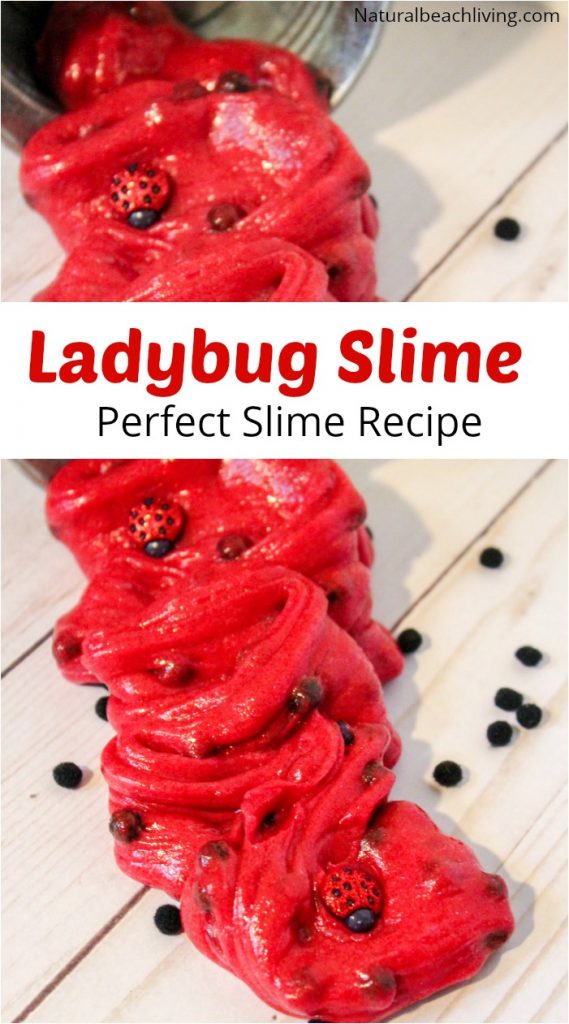 Ladybug Clear Slime Recipe a Clear Slime Recipe with Contact Solution, Perfect Kindergarten and Preschool Ladybug Theme Sensory Play, How to Make Slime Recipe with Contact Solution for Kids Science Experiment, Glitter Slime