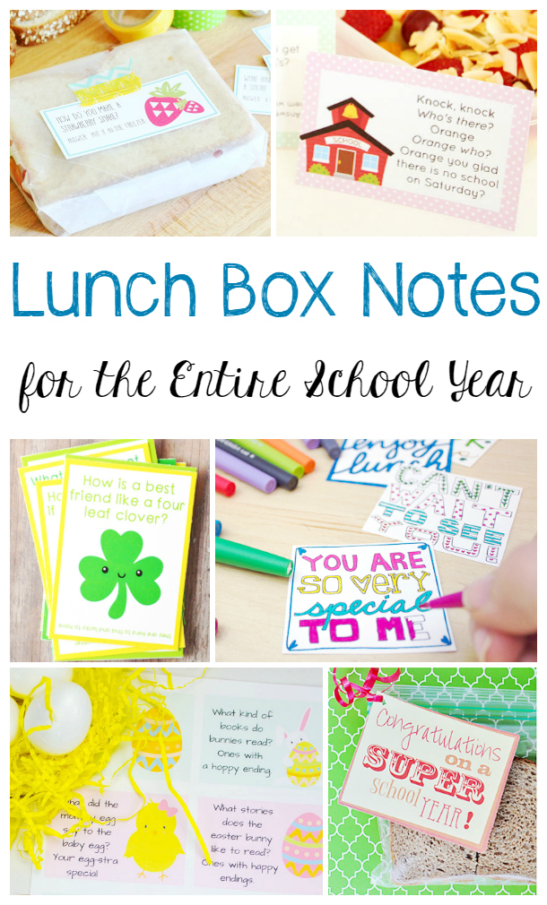 Find over 35 printable lunch box notes and lunch box jokes to encourage your children and show them how much you care. Lunch Box Notes are a fun way of connecting with your child every day. Free Printable Lunch Box Jokes, Free Printable Lunch Box Notes for Kids All Year
