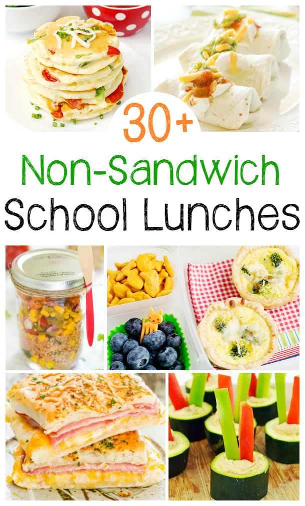 30+ Non-Sandwich Lunch Ideas for kids and adults, easy lunch recipes that taste delicious. Here are 30 ideas for sandwich-free lunches kids and adults love. Perfect Lunch Box Ideas for School or meals to take on the go. 