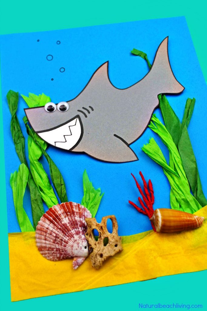 Are you ready for shark week? This Shark Craft is so much fun and the kids love creating it, Grab your free shark craft template and shark craft printable to make this awesome Shark Craft for Kindergarten, Preschool, first grade and beyond