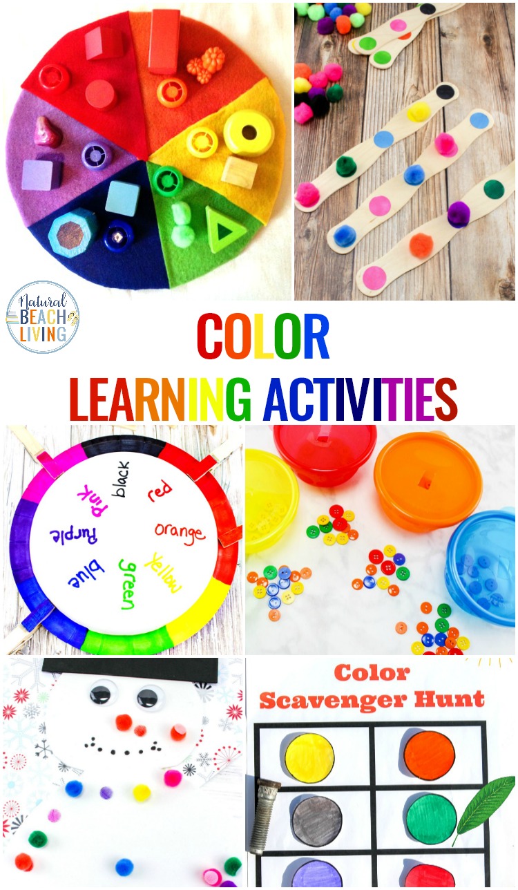 Color Activities For Toddlers Preschool And Kindergarten Natural Beach Living