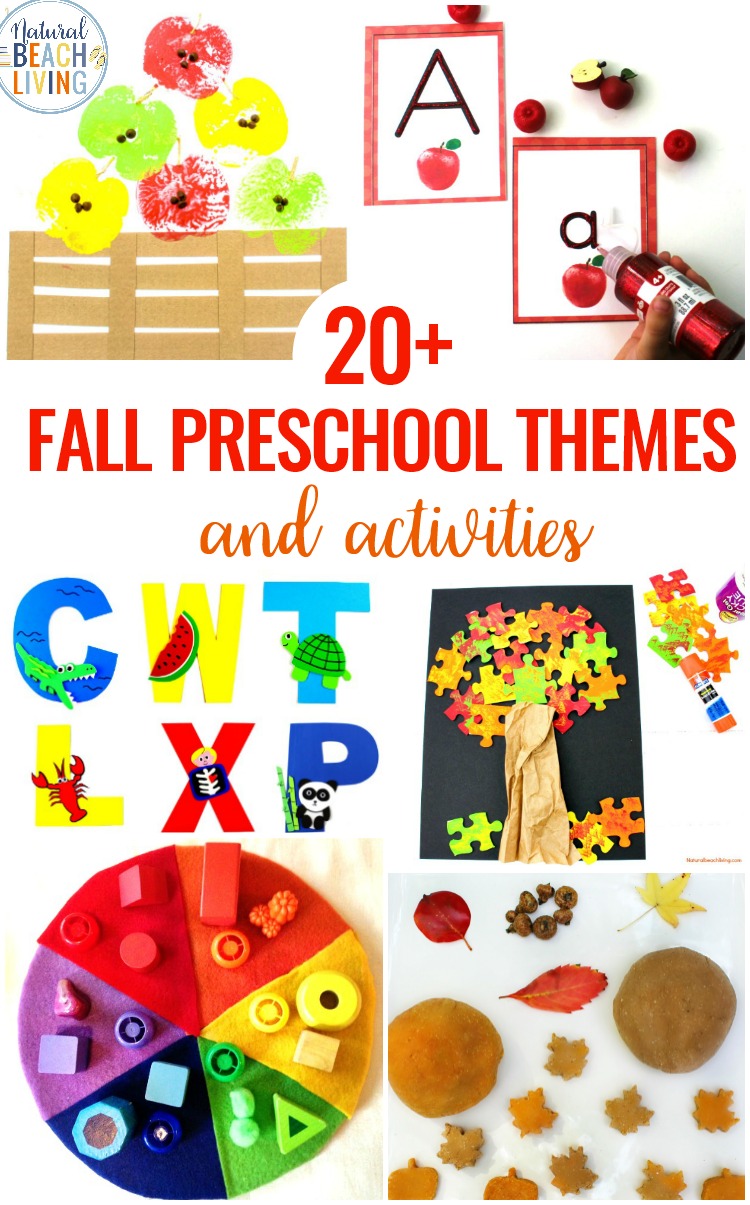 20+ September Preschool Themes with Lesson Plans and Activities, Free Printable List of Themes for Preschool, Preschool Weekly Themes and Activities for September, Plus, This September Preschool Themes Page is full of activities for science, math, crafts, learning about apples, the alphabet, autumn, hands-on activities, language, writing and more. 