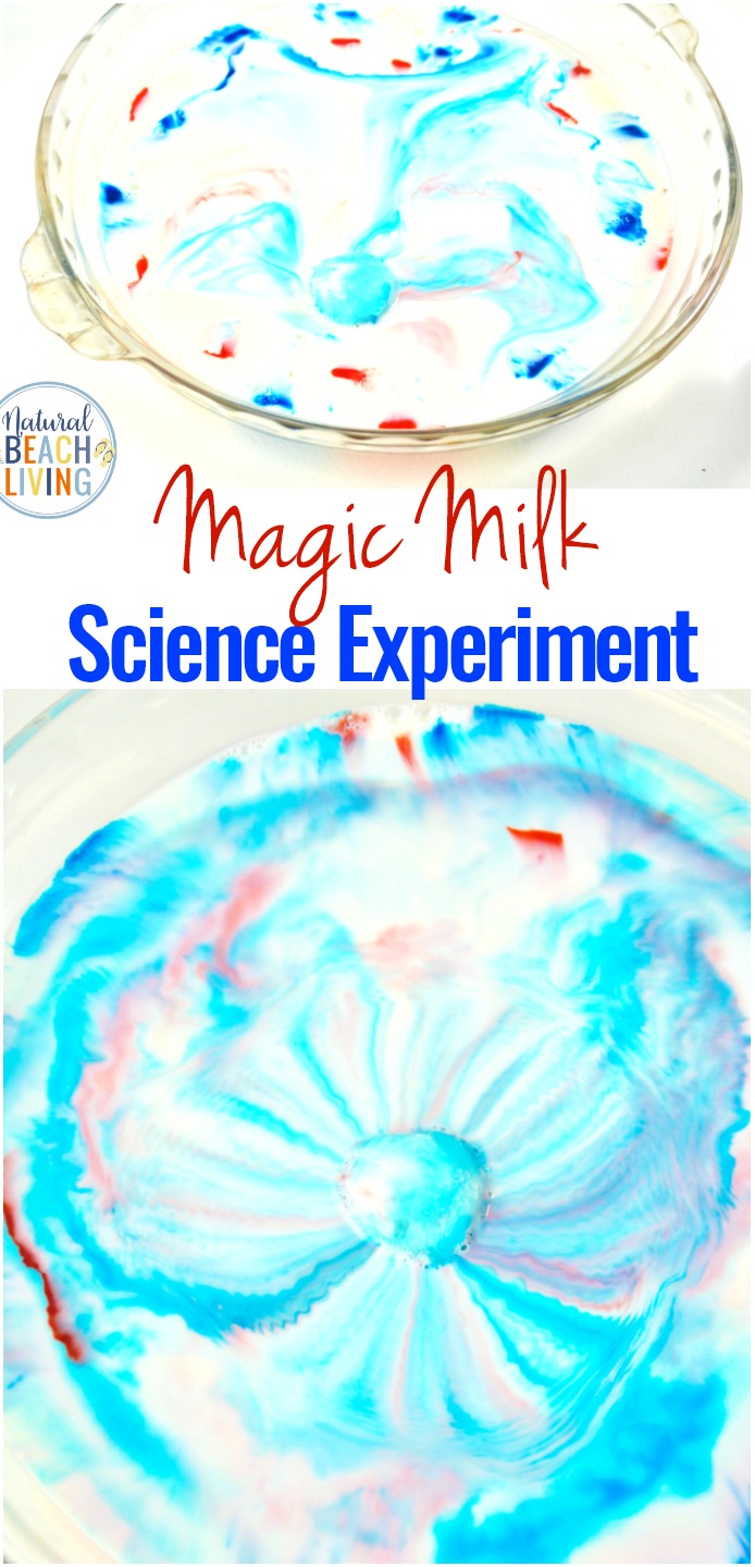 The Magic Milk Science Experiment is a fun and simple experiment for Kids of all ages. It's a great Science idea for preschoolers and Kindergarten as an introduction to learning Chemistry. This color changing milk experiment is guaranteed to become one of your favorite Science activities for preschoolers and kitchen science experiments