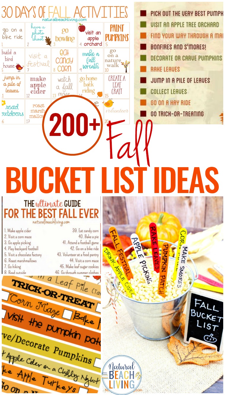 200+ Fall Bucket List Ideas – Fall Themes and Activities for Kids and Families