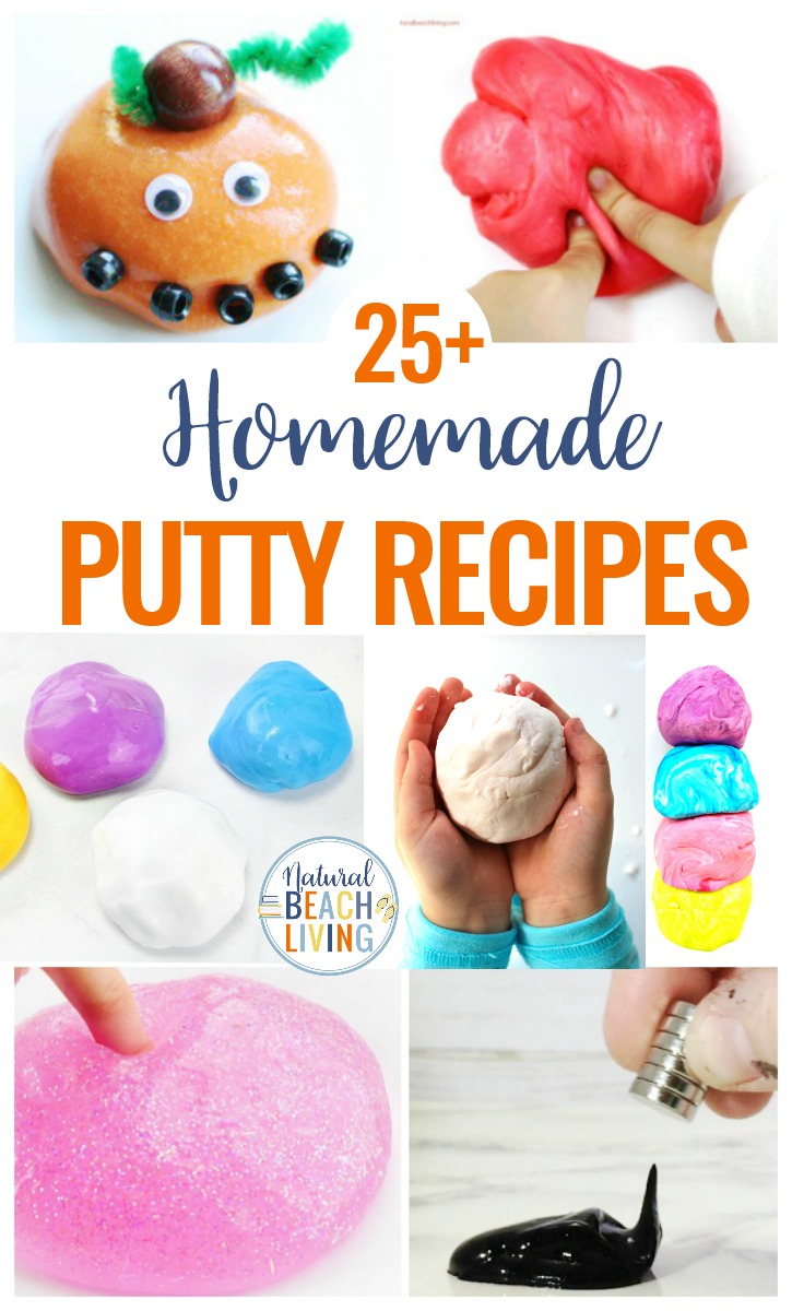 25+ Homemade Putty Recipes, Putty Recipes, How to Make Putty, Silly Putty Recipe, Therapy Putty Recipe, Edible Putty, Putty is a great tool for keeping your children focused and on working fine motor skills. All you need is a few simple ingredients, and you'll have a homemade putty everyone will want to play with.