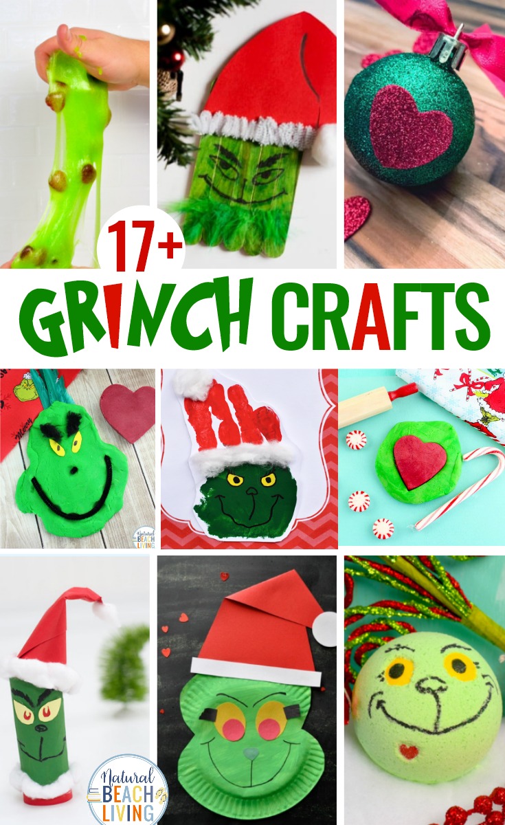 17 Grinch Crafts for Kids, Get ready for the holidays with these Grinch Activities and Grinch Crafts for Kids, Grinch Slime, Grinch Paper Plate Craft, Grinch Treats and all of the Grinch Party Ideas that you need. 
