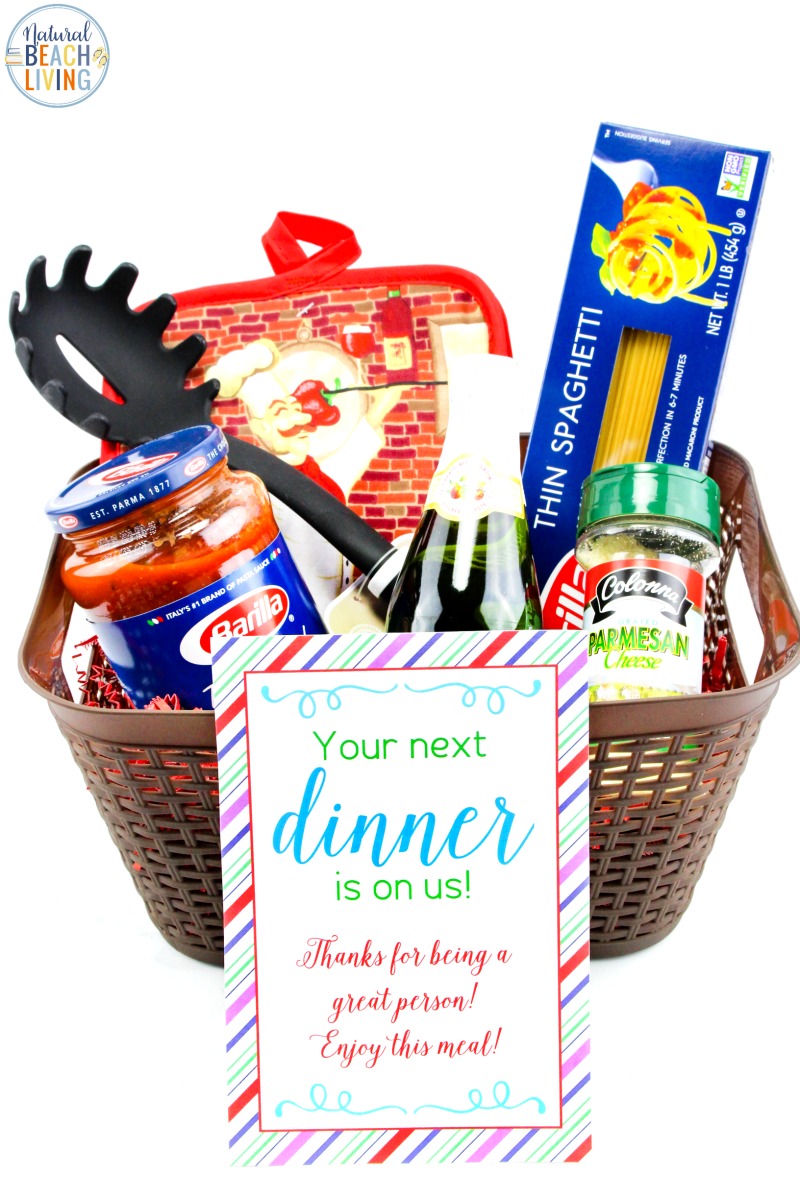 Random Acts of Kindness Dinner Basket, Show someone you care by surprising them with a Random Acts of Kindness Meal for an act of kindness. Free Random Acts of Kindness Printables and Random Acts of Kindness Ideas for you to share acts of kindness around your community