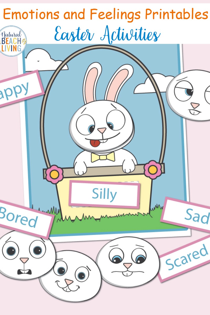 Preschool Emotions Printables Easter Bunny
