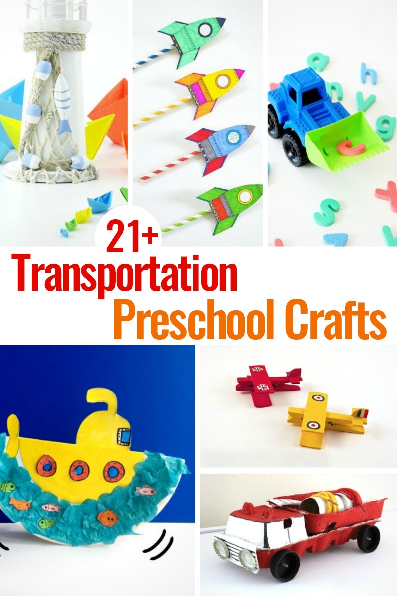 21+ Preschool Transportation Crafts Kids Love to Make
