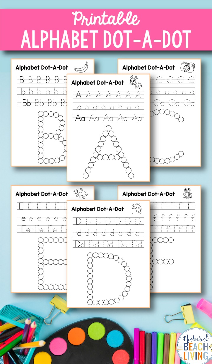 Alphabet Worksheets a-z – Free Q Tip Painting Printables
