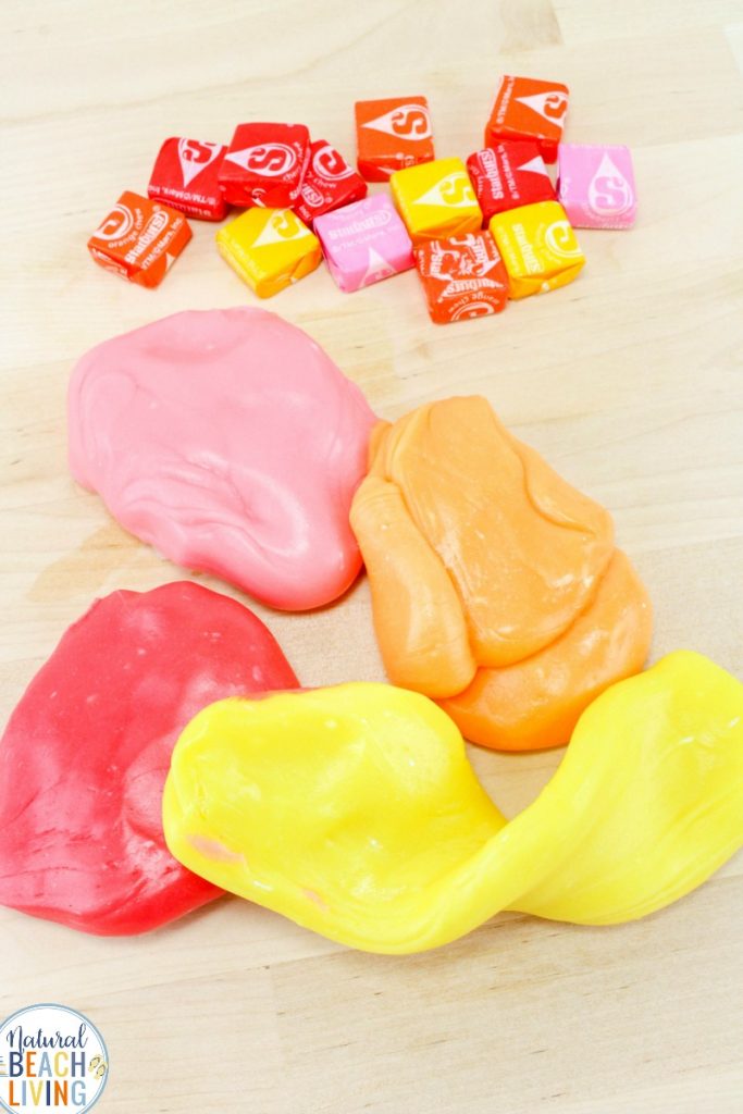 The Best Starburst Slime Recipe, It's a fun Edible Putty Kids of all ages love, See How to make putty with this amazing edible silly putty recipe, This is the best homemade putty recipe for toddlers up to adults, how to Make Putty Slime 