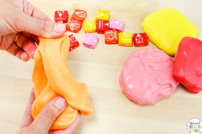 The Best Starburst Slime Recipe, It's a fun Edible Putty Kids of all ages love, See How to make putty with this amazing edible silly putty recipe, This is the best homemade putty recipe for toddlers up to adults, how to Make Putty Slime 