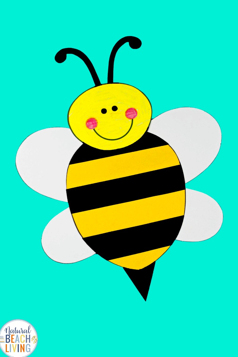 Preschool Bee Craft with Free Bee Template