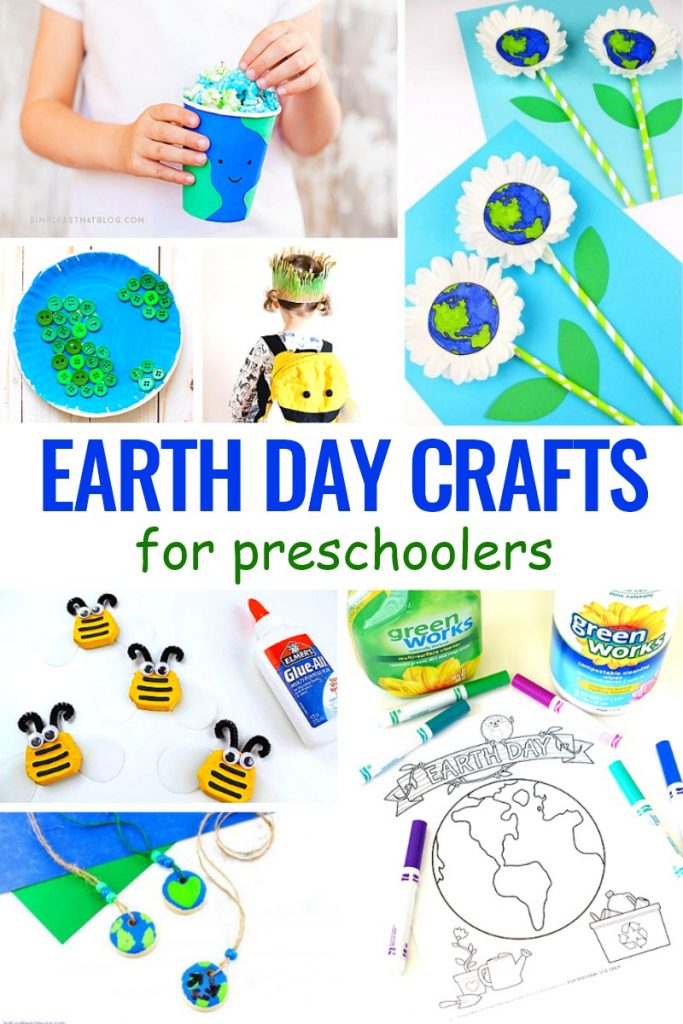 These Earth Day Crafts for Preschoolers are perfect for a fun spring craft idea. Here you can find crafts made from recycled materials, Earth Day projects, and even planet earth crafts for preschool. Earth Day Activities and Earth Day Ideas for the whole family