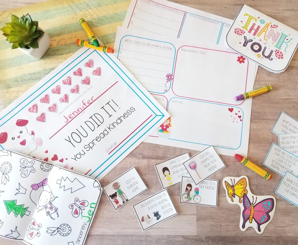 These Kindness Activities for Kids will have your children learning all about doing kind acts for friends, family, and neighbors. You'll get Kindness Projects, Kindness Cards, Kindness Coloring Pages and so much more to Promote Random Acts of Kindness 