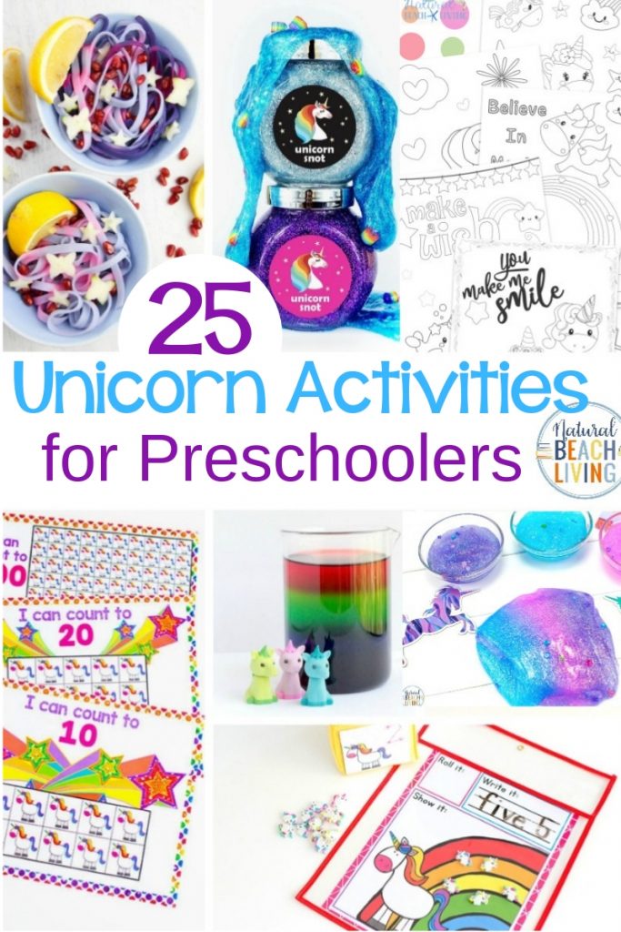 50+ Unicorn Activities, Unicorn Crafts, Unicorn Printables and Unicorn Party Ideas, You'll also find lots of ideas for a Unicorn Theme, Hands on learning activities for preschoolers, kindergarten and pre-teens. Unicorn Printables for Kids and Unicorn Goodie Bag Ideas with free Unicorn Treat Bags and Unicorn Slime! 