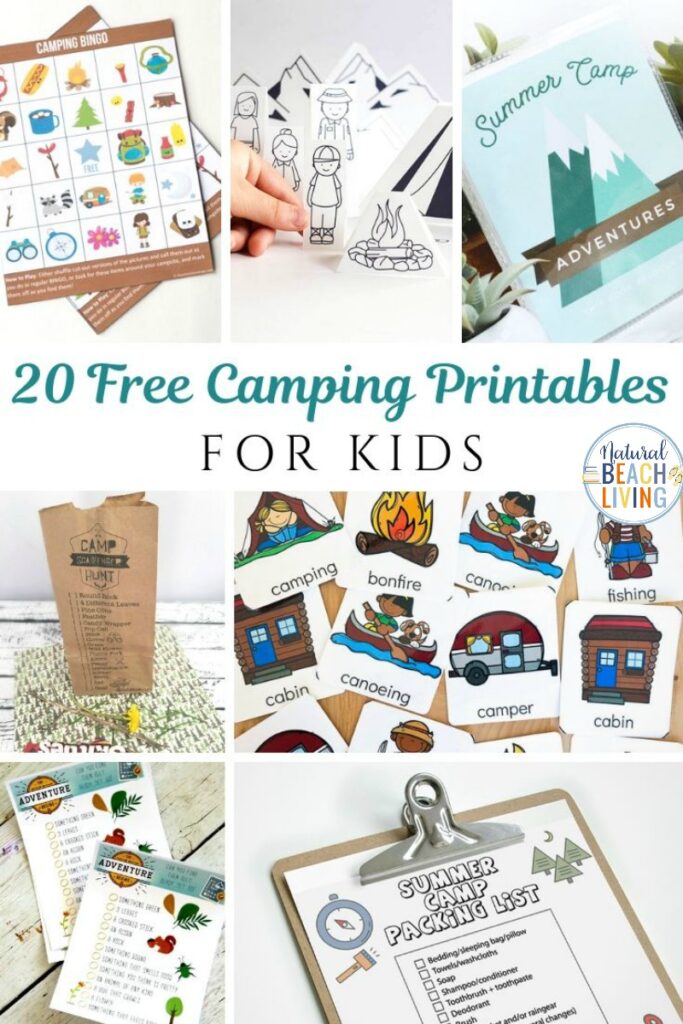 20 Free Camping Printables For Kids Natural Beach Living