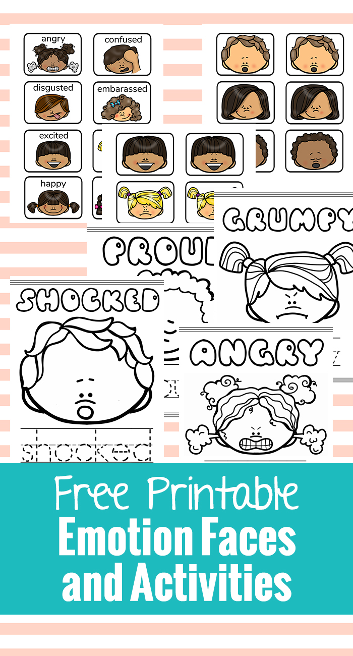 Free Printable Emotion Faces and Activities
