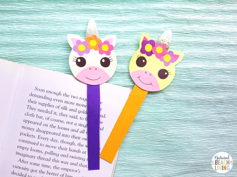 Unicorn Bookmarks With Printable Unicorn Template