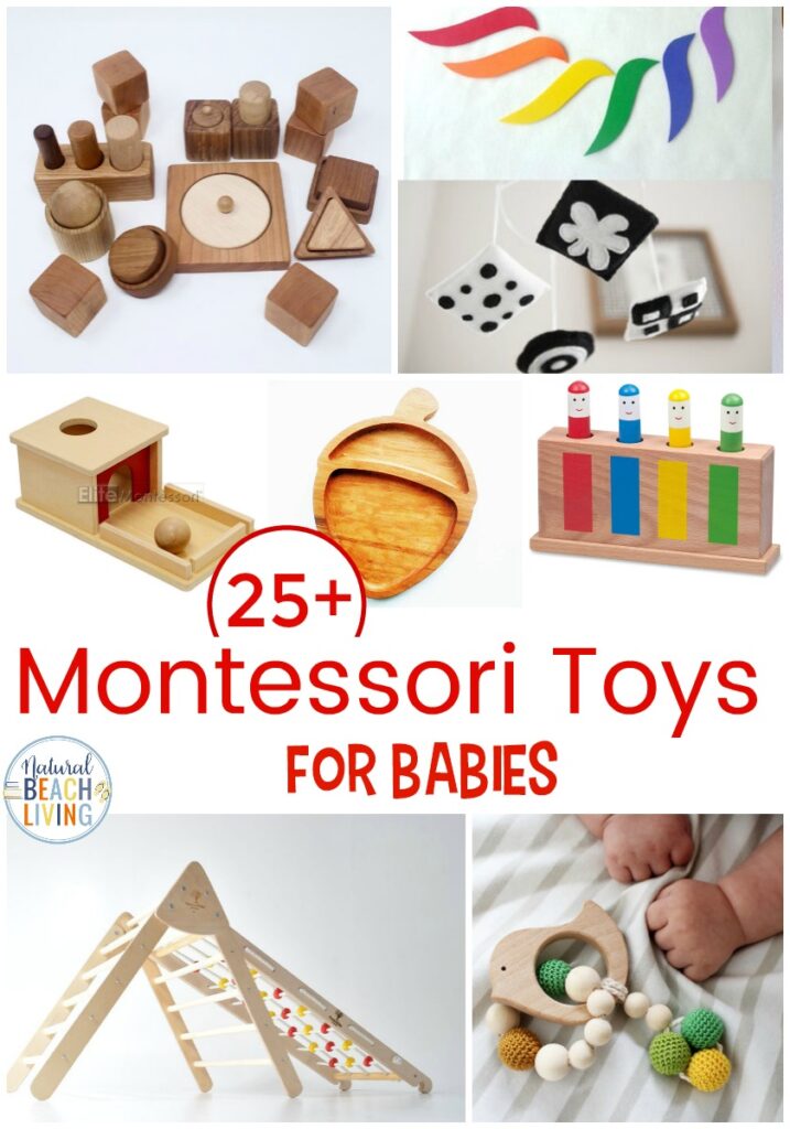 The Best Montessori Toys for Kids - Birth to 6 years old, Here you can learn what Montessori Toys are, Toys made with natural materials,  The Best Montessori Toys for Toddlers, Plus Montessori toys for 1 Year Olds, preschoolers, and 3 - 6 year olds. You can also find Great Montessori Gifts and Montessori Activities Every child loves