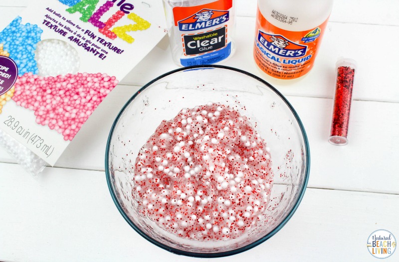 This Floam Candy Cane Slime Recipe is a great way to get excited about the holidays. It's full of fun and crunchy texture that the kids will love! Floam Slime and How to make Crunchy Slime in an easy way with only a few ingredients. This Candy Cane Slime is also the Best Christmas Slime for an Easy Slime Recipe 