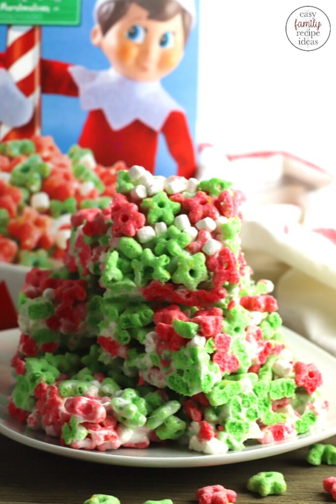 These Elf on the Shelf Cereal Treats is a fun Christmas treat that your family and friends will love to eat. This Elf on the Shelf dessert is really easy to make and is a great snack to have on hand. Plus, making snacks with your kids that are fun and festive is the best. 