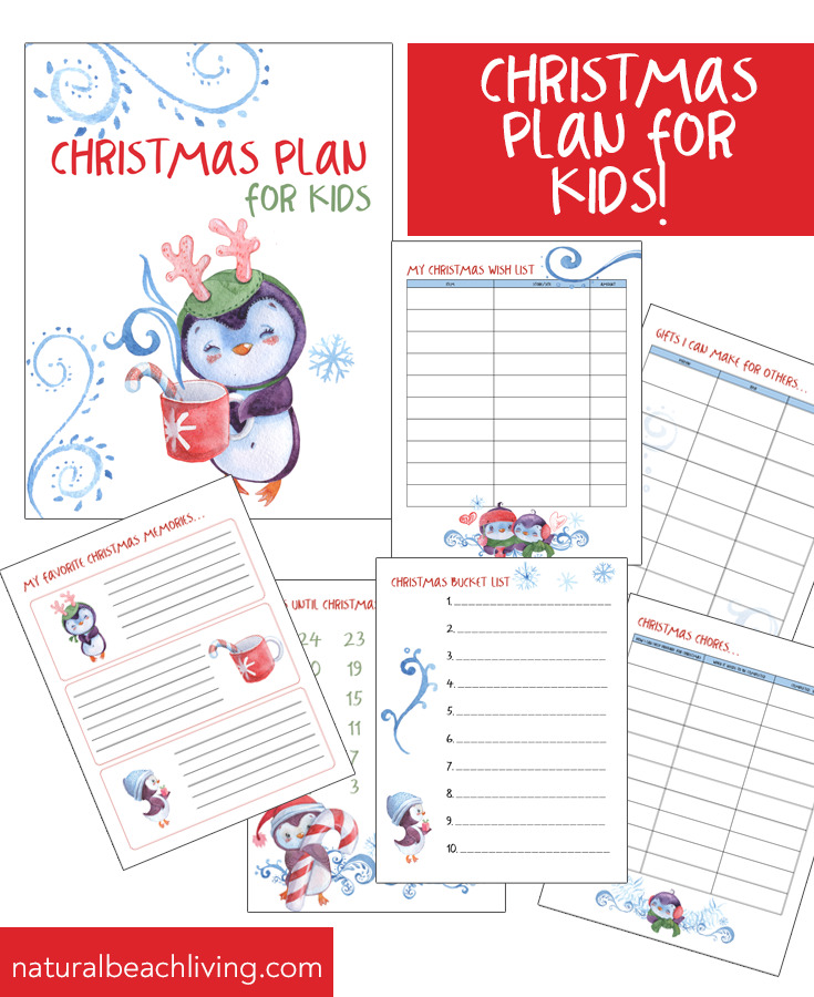 This Free Christmas Planner for Kids has it all! A Christmas Countdown, Winter Bucket list, Gift List and so much more. This Free Printable Christmas Planner for Kids is so cute your children will love planning out their holiday season. We can't get over how adorable this Free Christmas planner is. 