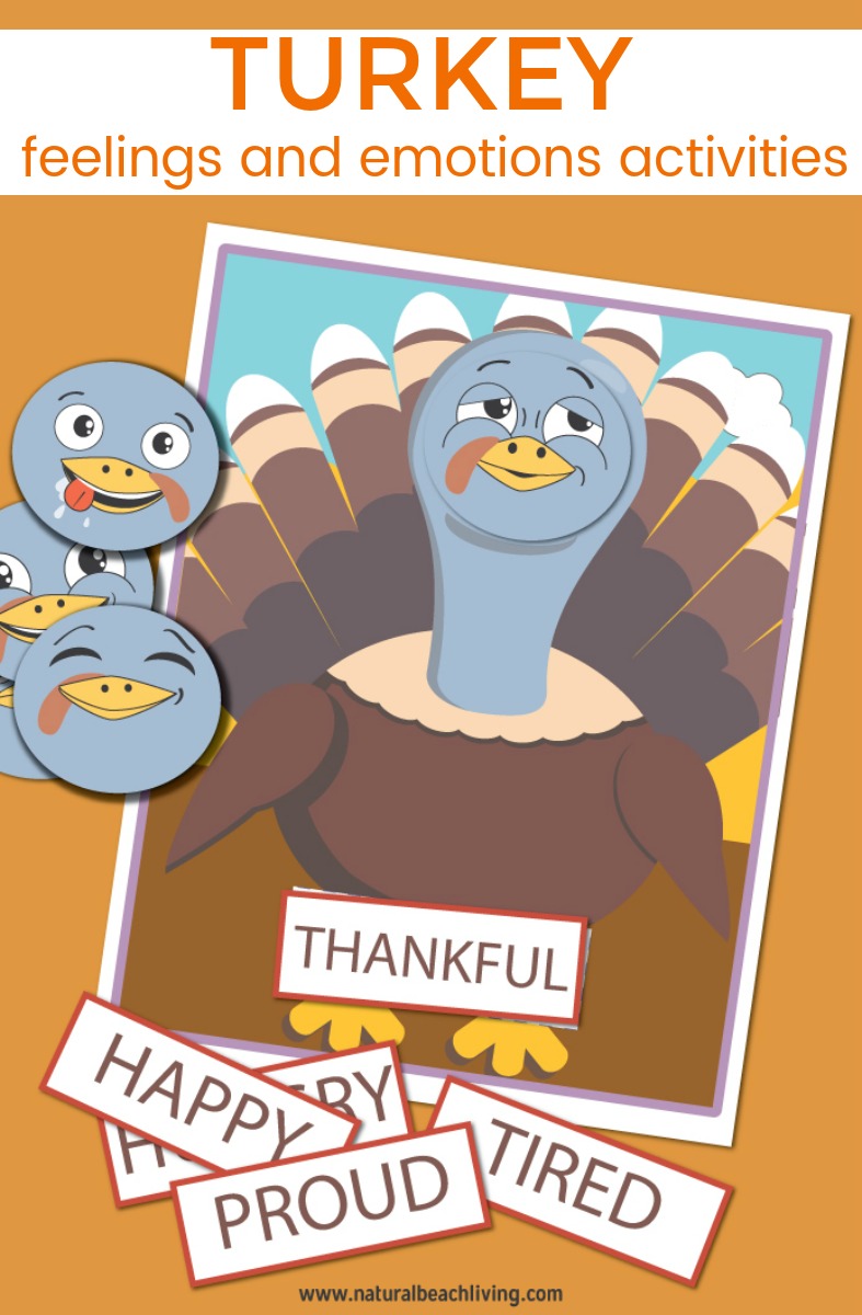 Thanksgiving Theme Feelings and Emotions Activities for Preschoolers