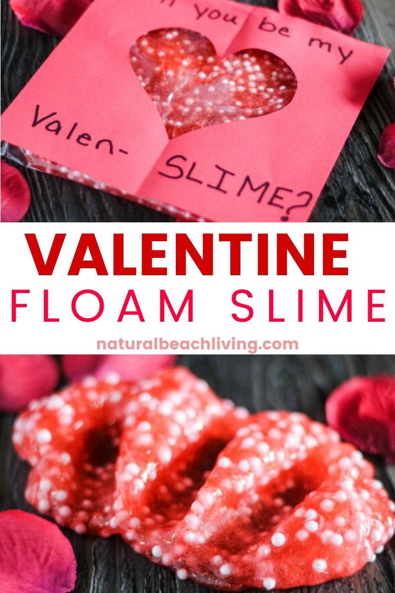 Valentines Day Slime Card Craft – Floam Slime Recipe