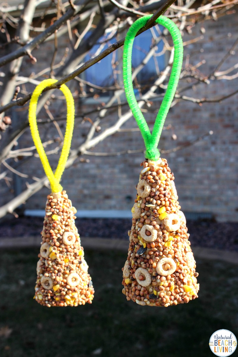Ice Cream Cone Bird Feeder – Easy Bird Seed Ornaments You Can Make