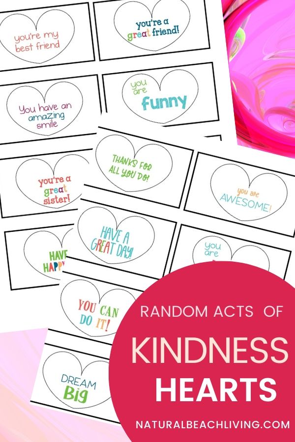 Random Acts of Kindness Hearts - Kindness Cards - Natural Beach Living